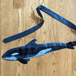 Orca Killer Whale 100% silk tie